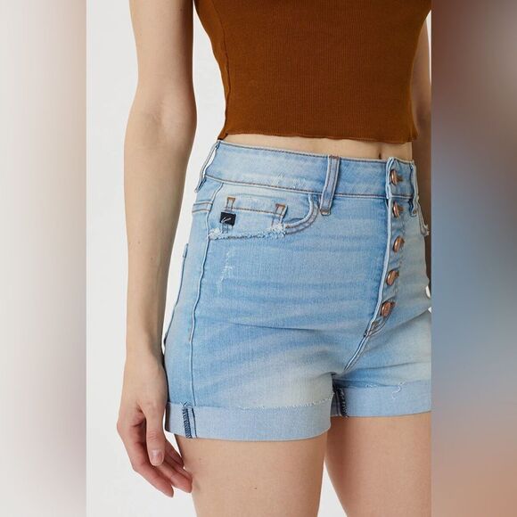 KanCan Jess Ultra High Rise Shorts - Picture 5 of 16